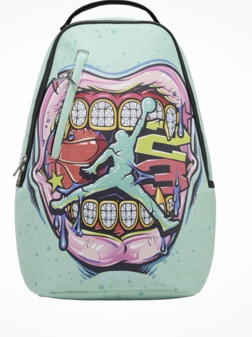 New Authentic Air Jordan Gansta diamond Grills Bag  Backpack School Limited 23